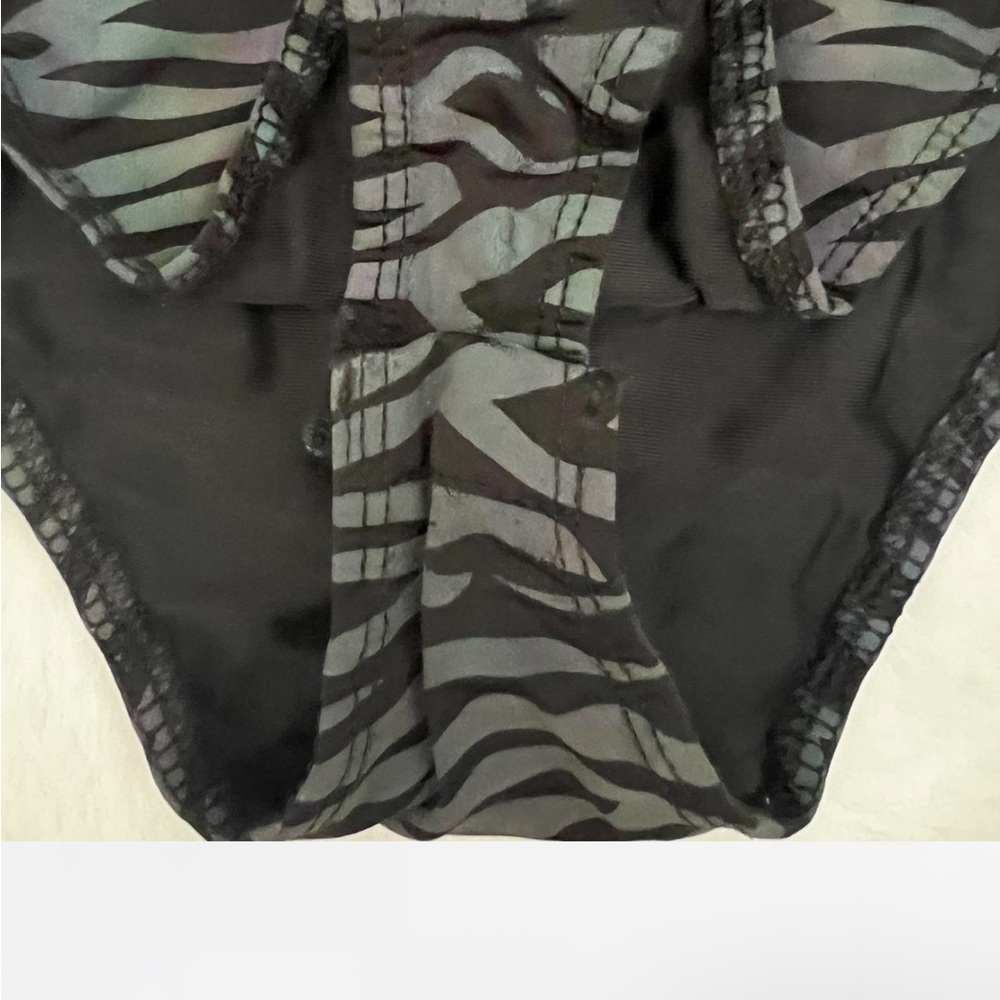 Reflective Zebra Rave Bodysuit - Picture 6 of 7